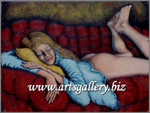 Woman on red couch br-13 web.tif